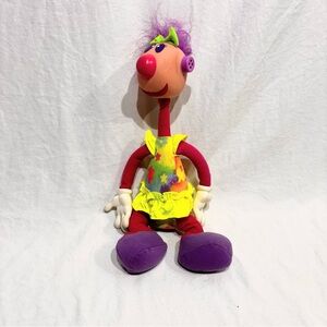 1994 Vintage ERTL Mrs. Jibber Jabber Noisy Noisemaker Plush Doll Toy 13”